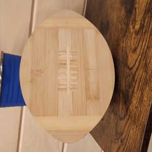 Bamboo wooden football cutting board